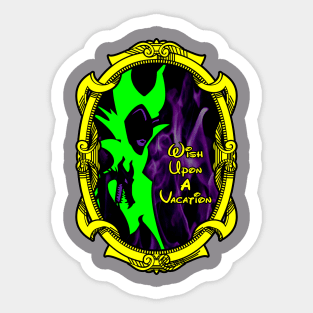 Maleficent Wish Upon a Vacation Sticker